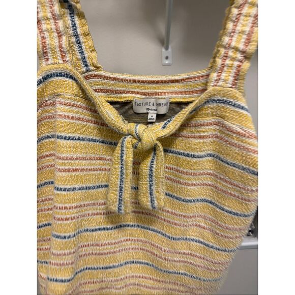 Texture & Thread Tie-Front Tank Top in Smithfield Stripe - Picture 3 of 4